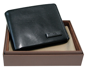 1190NY/BK-Executive Leather Wallet