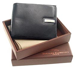 1193PL/BK-Executive Leather Wallet