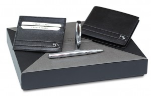 1710W/40BC/P/Set-Leather wallet and Business Card