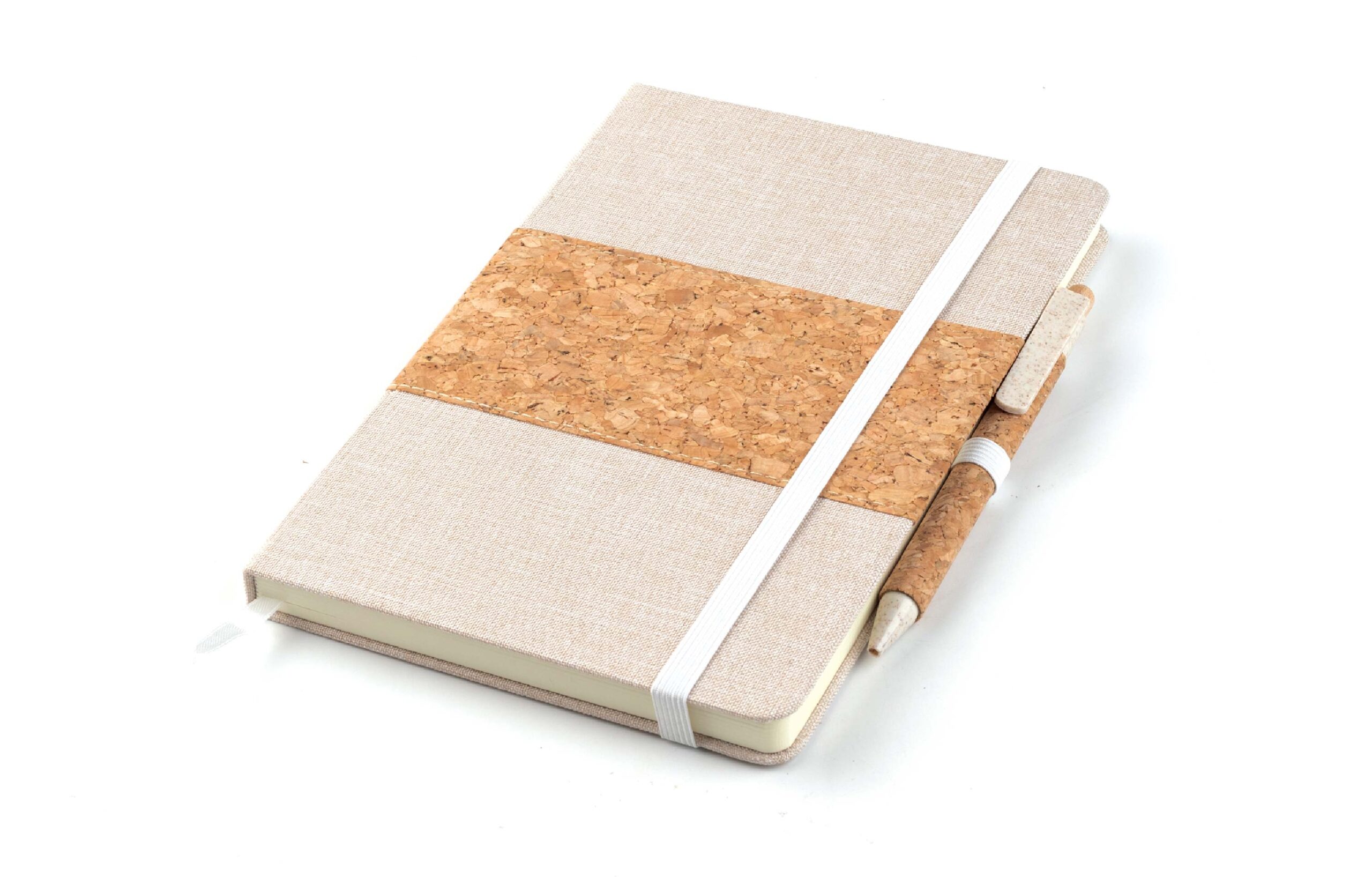 Recycled Cotton and Cork Notebook